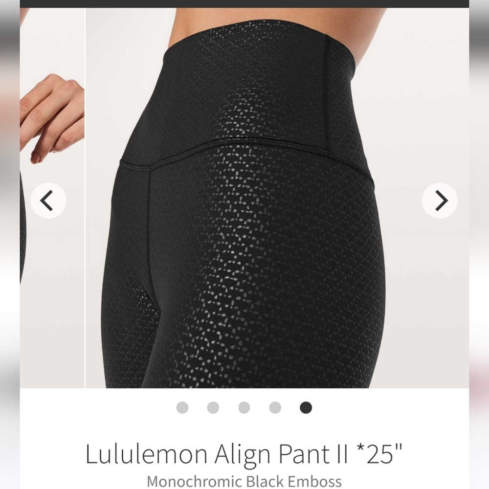 Lululemon align 25" 4 embossed (firm on price)